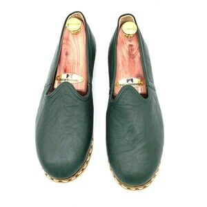 Yusuf Collection Green Turkish Custom Handmade Women’s Flats Us Size 7.5